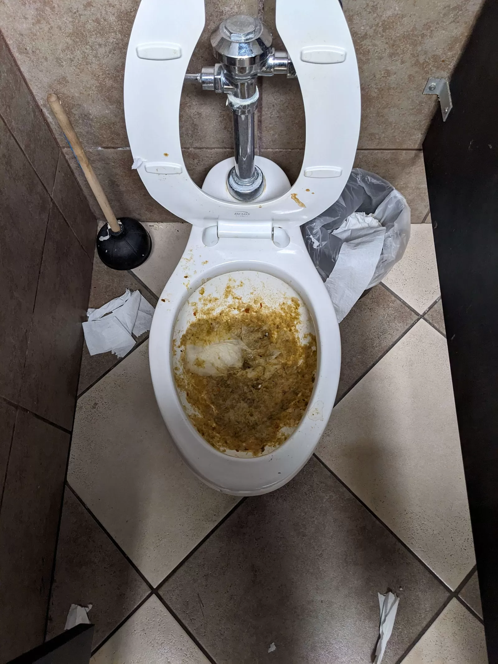 Gas station poo